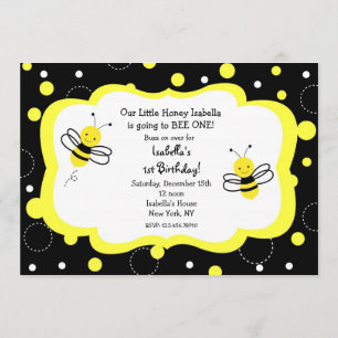 Invitación a la fiesta de cumpleaños de Bumble Bee