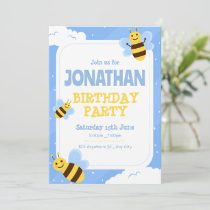 Invitación a la fiesta de cumpleaños de Bumble Bee