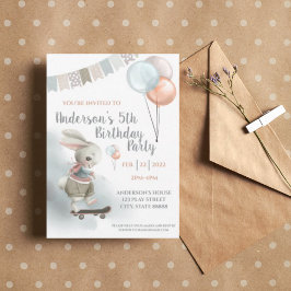 Invitación a la fiesta de cumpleaños de Bunny