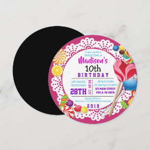Invitación a la fiesta de cumpleaños de CÁNDALO DU