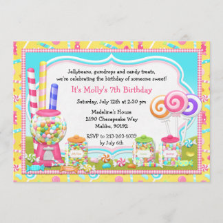 Invitación a la fiesta de cumpleaños de Candy