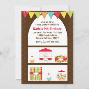 Invitación a la fiesta de cumpleaños de Candy