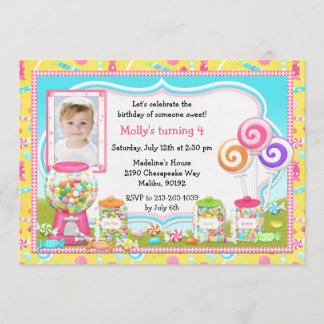 Invitación a la fiesta de cumpleaños de Candy