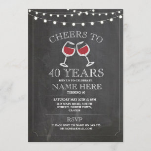 Invitación a la fiesta de cumpleaños de Chalk Chas