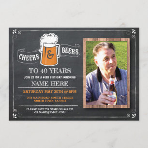 Invitación a la fiesta de cumpleaños de Chalk Chee