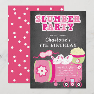 Invitación a la fiesta de cumpleaños de Chalkboard