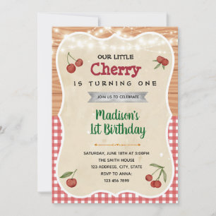 Invitación a la fiesta de cumpleaños de Cherry