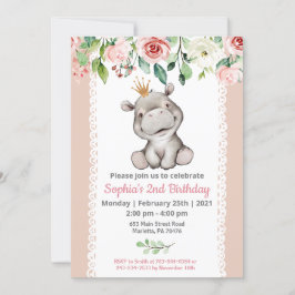 Invitación a la fiesta de cumpleaños de chica Baby