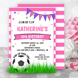Invitación a la fiesta de cumpleaños de chicas de 
