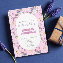 Invitación a la fiesta de cumpleaños de chicas de 