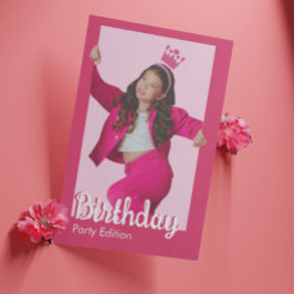 Invitación a la fiesta de cumpleaños de chicas de