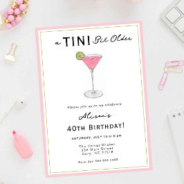 Invitación a la fiesta de cumpleaños de cóctel TIN