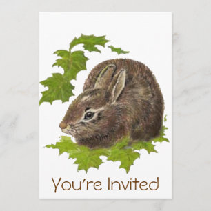 Invitación a la fiesta de cumpleaños de Conejo de