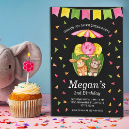 Invitación a la fiesta de cumpleaños de Confetti d