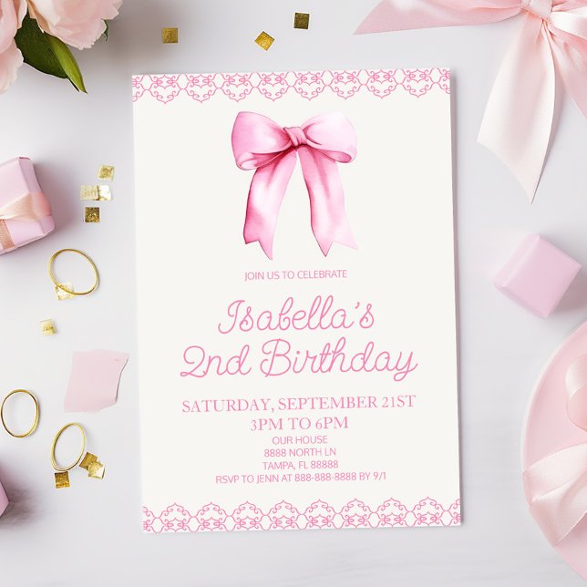 Invitación a la fiesta de cumpleaños de Coquette B (Subido por el creador)