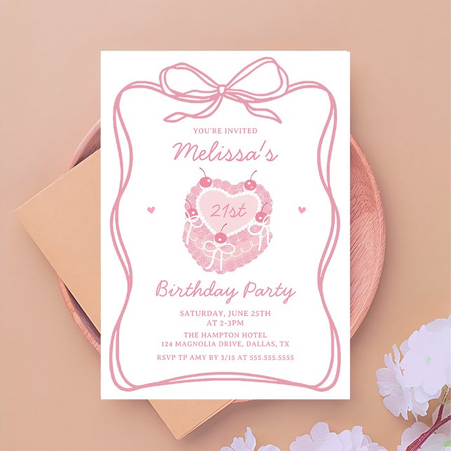 Invitación a la fiesta de cumpleaños de Coquette b (Subido por el creador)