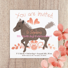 Invitación a la fiesta de cumpleaños de Coral, Pon