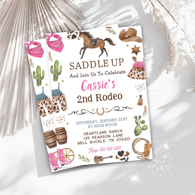 Invitación a la fiesta de cumpleaños de Cowboy Wes (Subido por el creador)