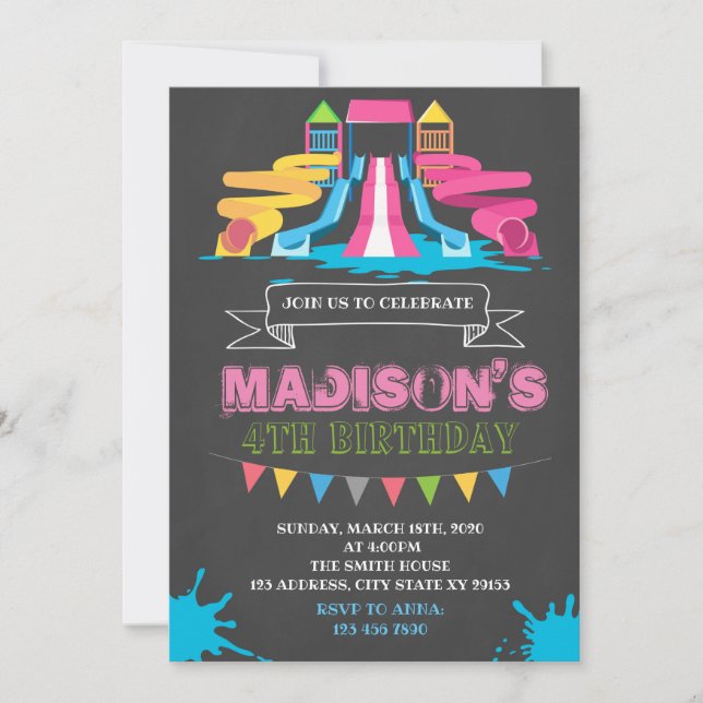 Invitación a la fiesta de cumpleaños de Cucuta wat (Anverso)