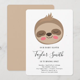 Invitación a la fiesta de cumpleaños de Cute Baby