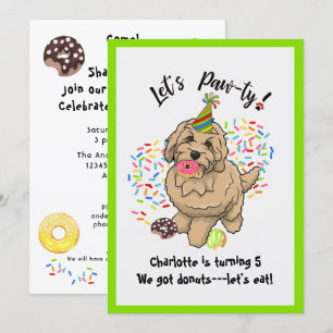 Invitación a la fiesta de cumpleaños de Cute Golde