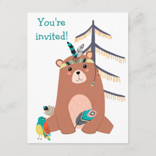 Invitación a la fiesta de cumpleaños de Cute Triba