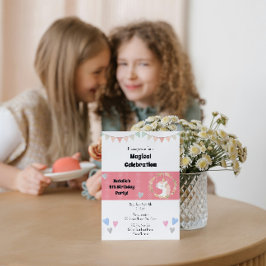 Invitación a la fiesta de cumpleaños de Cute Unico