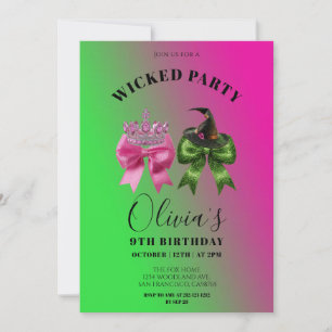 Invitación a la fiesta de cumpleaños de Cute Wicks