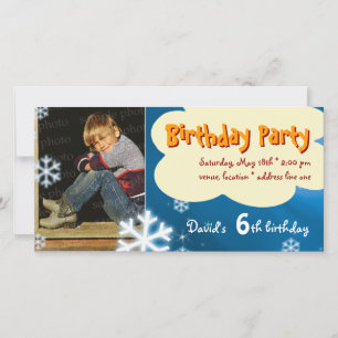 Invitación a la fiesta de cumpleaños de David