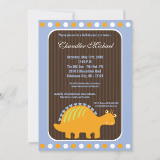 Invitación a la fiesta de cumpleaños de Dino Dinos