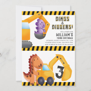 Invitación a la fiesta de cumpleaños de Dinos y Di