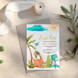 Invitación a la fiesta de cumpleaños de Dinosaur R