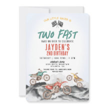 Invitación a la fiesta de cumpleaños de Dirt Bike