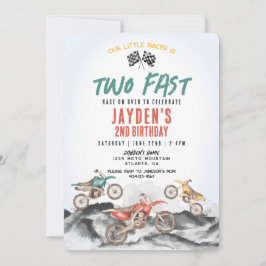 Invitación a la fiesta de cumpleaños de Dirt Bike