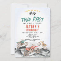 Invitación a la fiesta de cumpleaños de Dirt Bike