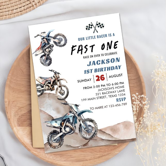 Invitación a la fiesta de cumpleaños de Dirt Bike  (Subido por el creador)