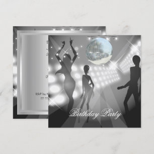 Invitación a la fiesta de cumpleaños de Disco Retr