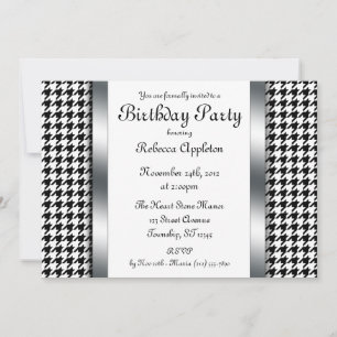 Invitación a la fiesta de cumpleaños de diseño Hou