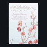 Invitación a la fiesta de cumpleaños de Dogwood Ro<br><div class="desc">Encantadora de enviar y recibir, una invitación femenina de cumpleaños de una rama de madera de perro que es perfecta para cualquier edad.La tarjeta es fácil de personalizar con su redacción, fuente, color de fuente y elección de seis tipos de papel. ¿No es exactamente lo que estás buscando? Todos nuestros...</div>