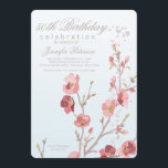 Invitación a la fiesta de cumpleaños de Dogwood Ro<br><div class="desc">Encantadora de enviar y recibir, una invitación femenina de cumpleaños de una rama de madera de perro que es perfecta para cualquier edad.La tarjeta es fácil de personalizar con su redacción, fuente, color de fuente y elección de seis tipos de papel. ¿No es exactamente lo que estás buscando? Todos nuestros...</div>