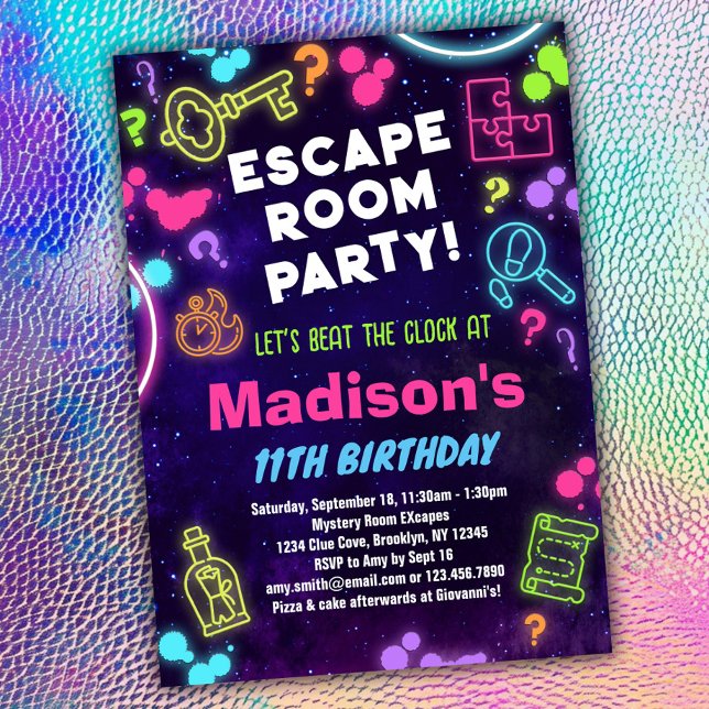 Invitación a la fiesta de cumpleaños de Escape Roo (Subido por el creador)
