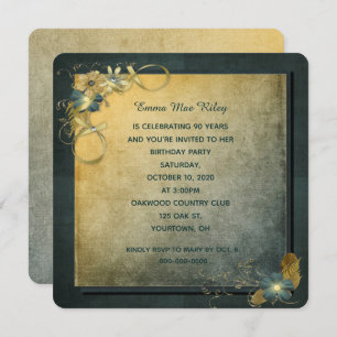 Invitación a la fiesta de cumpleaños de estilo vin