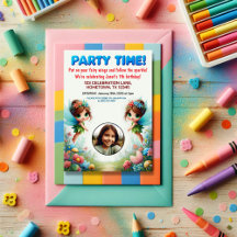 Invitación a la fiesta de cumpleaños de Fairy Gard