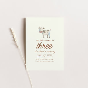 Invitación a la fiesta de cumpleaños de Farm Ranch