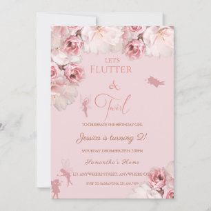 Invitación a la fiesta de cumpleaños de Fe Floral