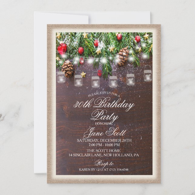 Invitación a la fiesta de cumpleaños de feriado ru (Anverso)