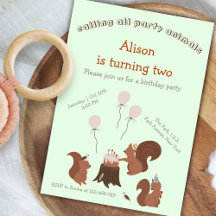 Invitación a la fiesta de cumpleaños de fiesta Ani