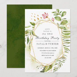 Invitación a la fiesta de cumpleaños de Floral Gre