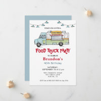 Invitación a la fiesta de cumpleaños de Food Truck