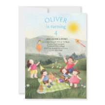 Invitación a la fiesta de cumpleaños de fun Picnic